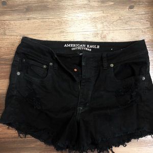 American eagle black high waisted shorts!